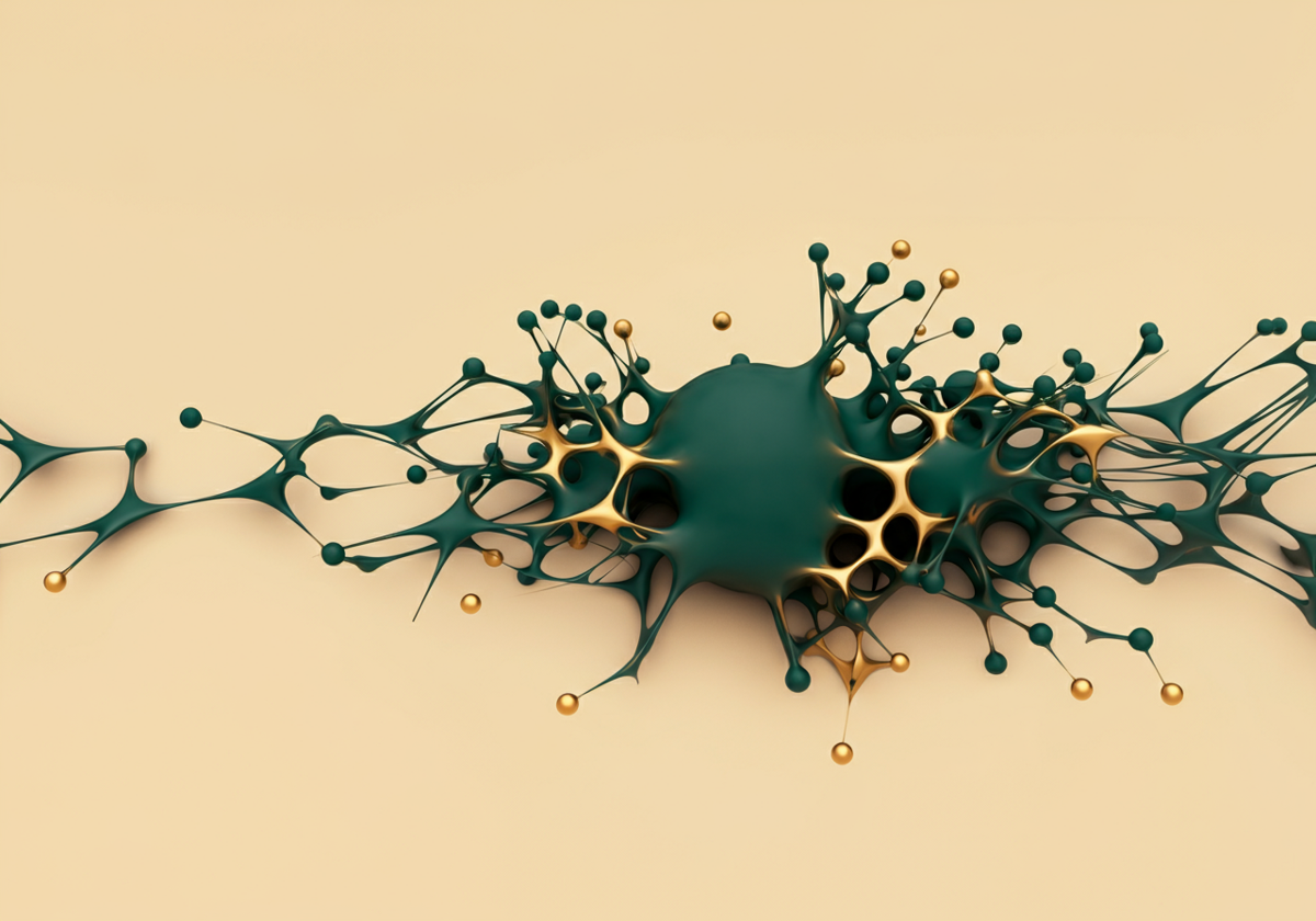 GIA neural network visualization — organic interconnected nodes representing the Generative Intelligence Architecture