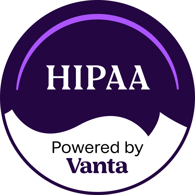 HIPAA Powered by Vanta Badge